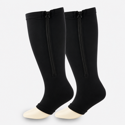 ZippFlow™ compressiekousen met zijrits